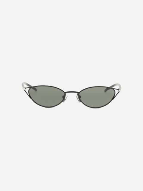 Alexander McQueen Slim cat-eye Sunglasses with T-Bar