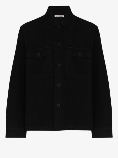 Evening cotton shirt jacket