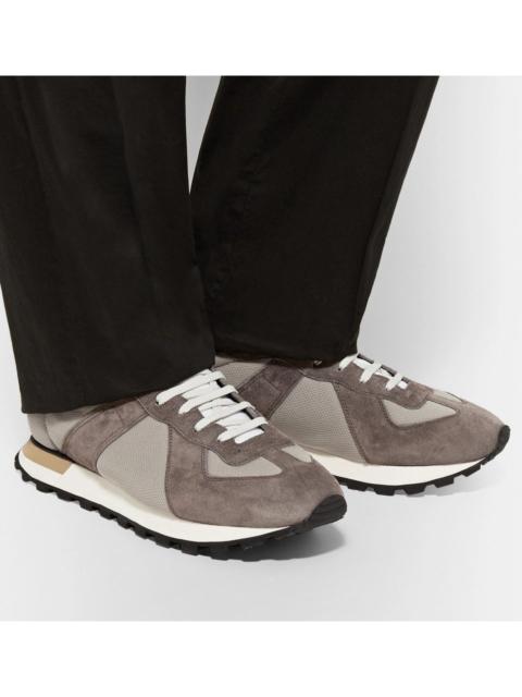 Maison Margiela Maison Margiela Replica Runner Mesh And Suede Sneakers