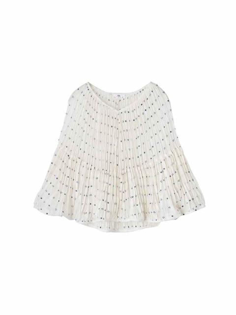 visvim PETALI BLOUSE (SILK) NAVY