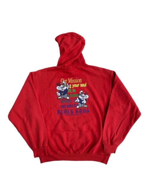 Other Designers Vintage Black Gang Rap Graphic Sun Bleached Hoodie