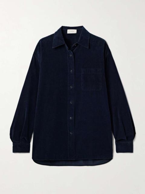 Nesson cotton-corduroy shirt Blue