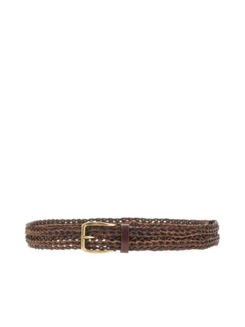 Brunello Cucinelli Brunello Cucinelli Braided Leather Belt Brown