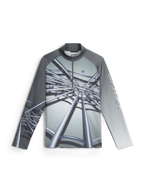 SPYDER Mens Legacy Half Zip T-Neck  - Polar