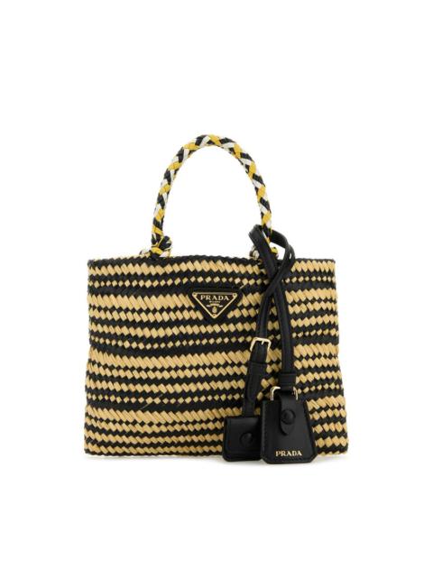 Prada Prada Two-Tone Raffia Handbag