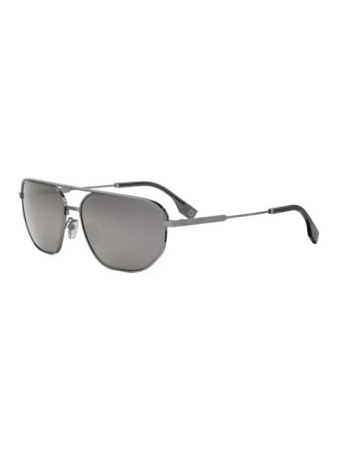 FENDI Fendi Smoke Mirror Pilot Men's Sunglasses FE40154U 12C 61