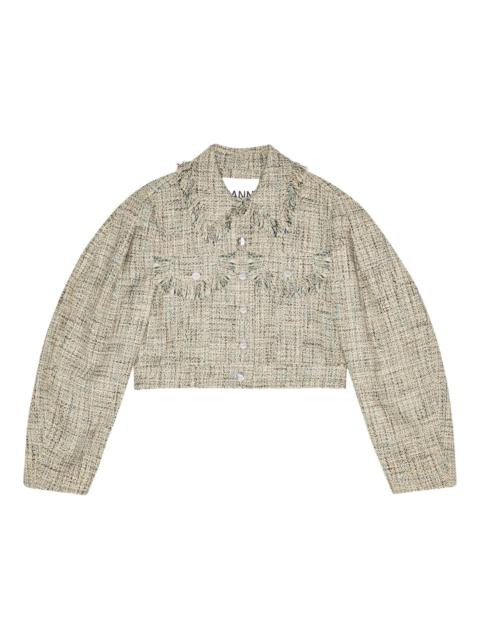 GANNI tweed jacket