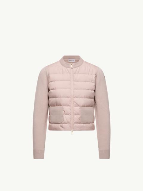 Moncler Padded Wool Zip-Up Cardigan