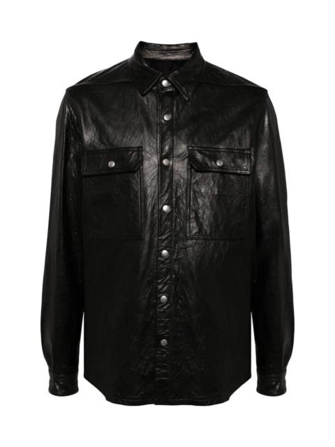 Rick Owens BUTTON-UP OVERSIZED SHIRT JACKET