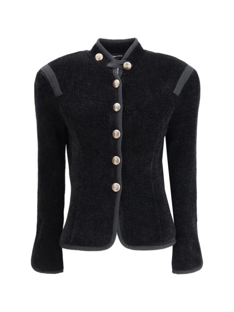 GIORGIO ARMANI Giorgio Armani Women Silk Blazer With Decorative Metal Shank Buttons