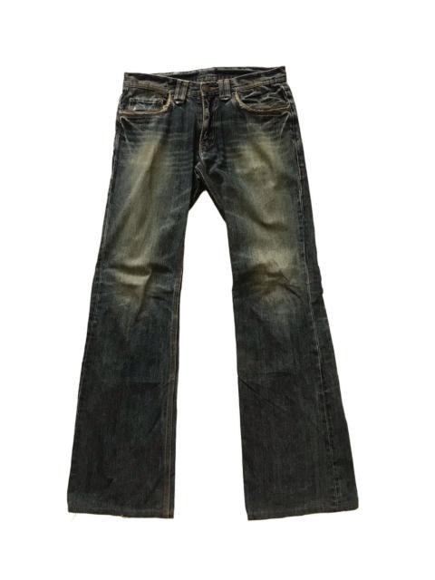 Other Designers Japanese Brand - EDGE RUPERT JAPAN MUDDY DENIM FLARE JEANS