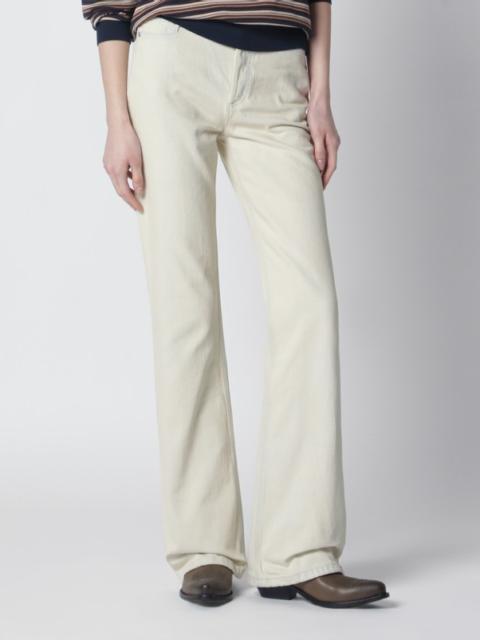 A.P.C. White jeans with faded effect