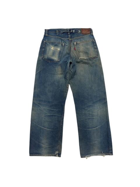 SUGAR CANE Thrashed Sugar Cane X Edwin Denim Selvedge Jeans BuckleBack