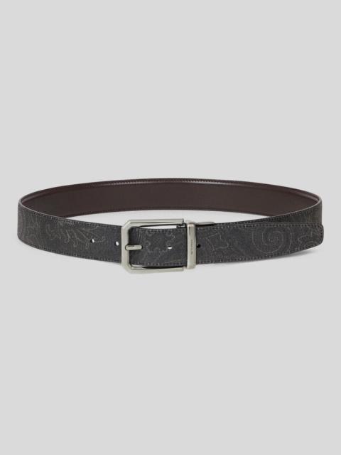 Etro REVERSIBLE ARNICA AND LEATHER BELT