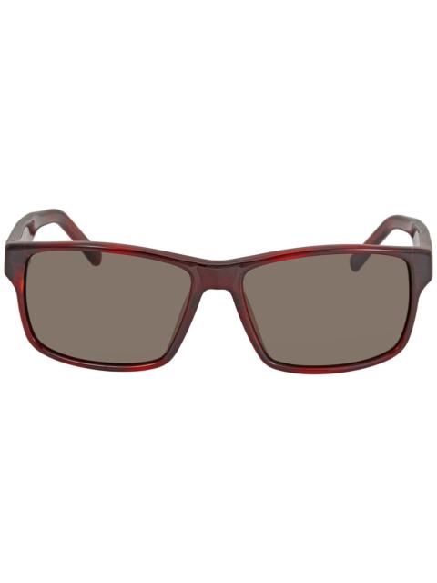 FERRAGAMO Open Box - Salvatore Ferragamo Brown Rectangular 58 mm Men's Sunglasses SF960S 214 58