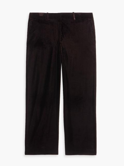 Theory Velvet wide-leg pants
