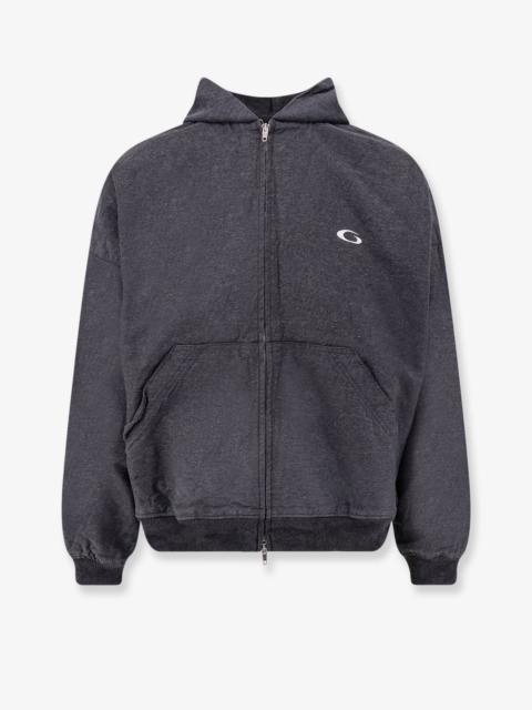 BALENCIAGA Balenciaga Trompe L'Oeil Cotton Sweatshirt Grey