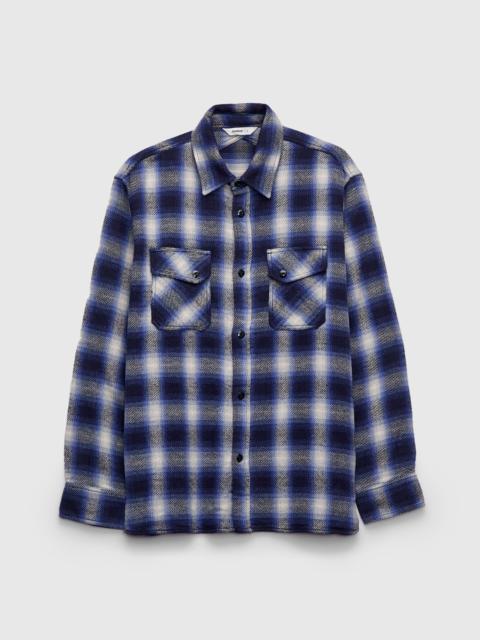 3sixteen Crosscut Flannel in Royal Blue Plaid