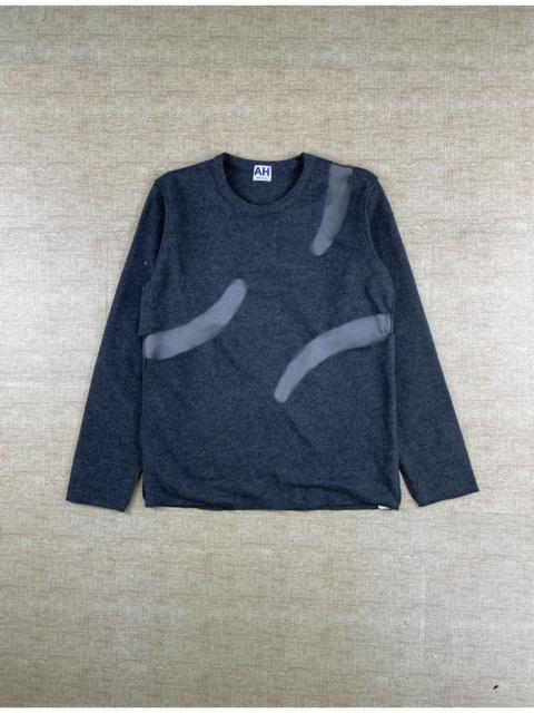 Other Designers ABAHOUSE × Japanese Brand × Vintage - VINTAGE ABAHOUSE AH Japanese Brand Ripped Design Sweatshirt