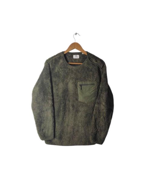 Engineered Garments ENGINEERED GARMENTS X UNIQLO ARMY GREEN SNAP FLEECE JACKET