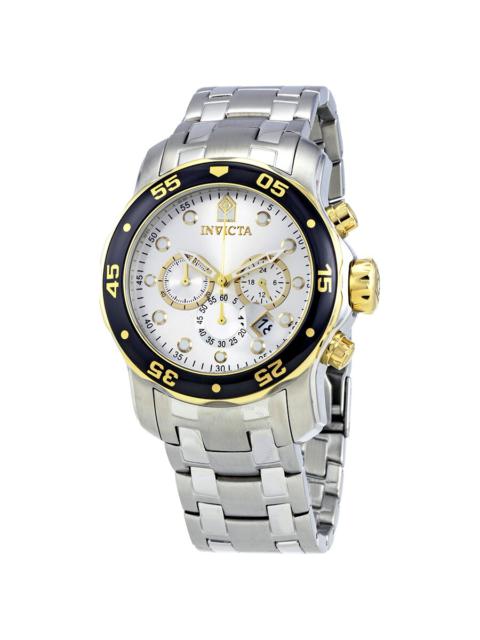 Other Designers Invicta Pro Diver Chronograph Silver Dial Men's Watch 80040