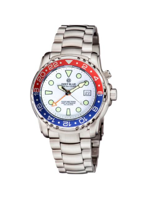 Other Designers Deep Blue Pro Sea Diver 1000M Gmt Automatic Bracelet Collect GMT White Dial Men's Watch GMTPSD1KPEPS