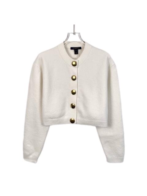 Louis Vuitton Louis Vuitton 2023 White Wool Single-Breasted Knit Cardigan