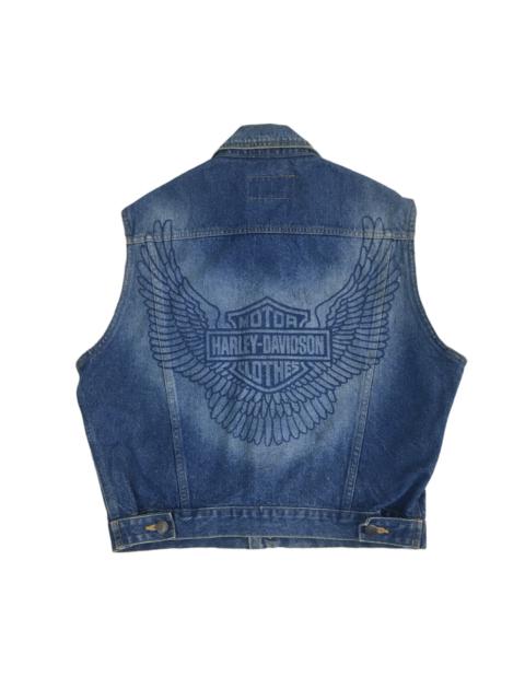 Other Designers Vintage - Harley Davidson Denim Vest