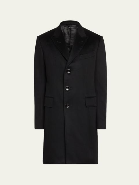 TOM FORD Men's Solid Cashmere Overcoat