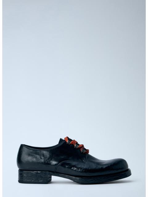 Prada Prada Men Antiqued Leather Lace-Ups