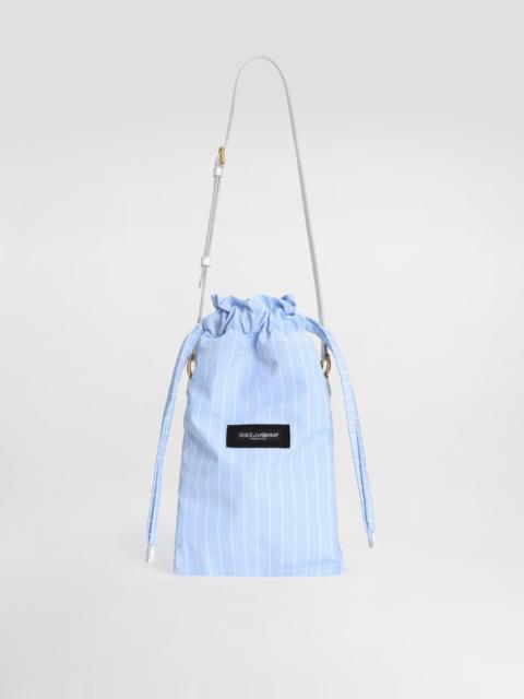 Dolce & Gabbana Essenza bag in striped poplin