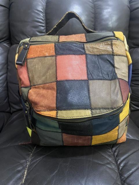 Tensen 2 Way Patchwork Kapital Leather Backpack