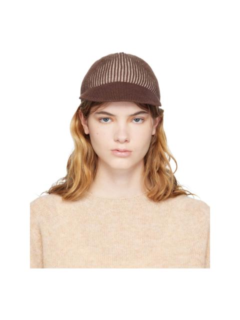 YMC Brown & Beige Knitted Cap