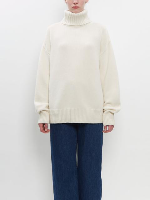 extreme cashmere Cashmere n°20 Oversize Xtra Sweater — Chalk