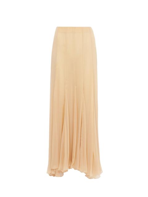 Chloé FLUID MAXI SKIRT IN SILK MOUSSELINE