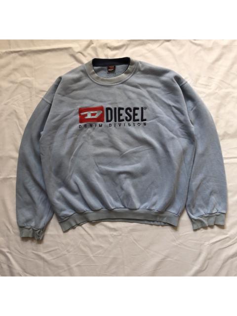 Vintage distressed Sweatshirt Diesel Division denim big logo