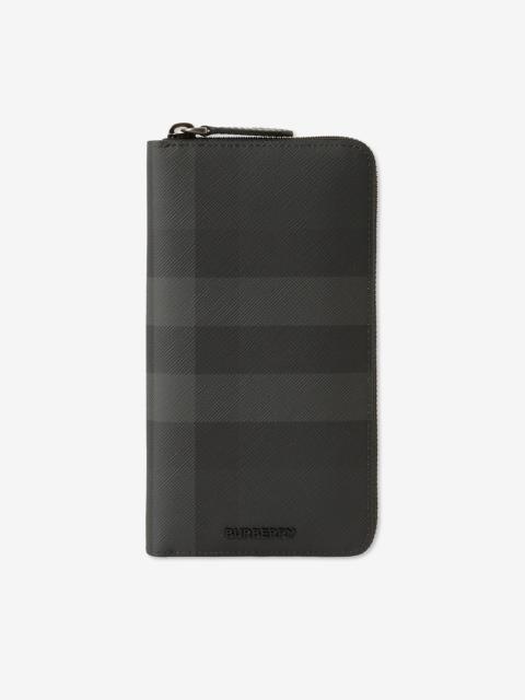 Burberry Check Zip Wallet