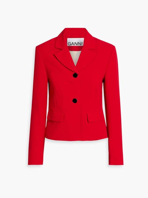 GANNI Twill blazer