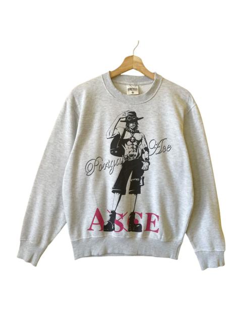 Other Designers Anime - Vintage One Piece Big Logo Crewneck Sweatshirt Size M
