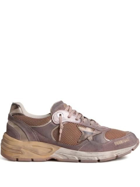Golden Goose Golden Goose Women Dad-Star Sneakers In Lilac Suede And Mesh With Laminated Leather Star And Heel Ta