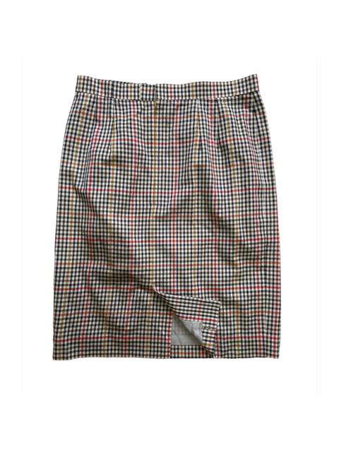 Other Designers Daks London Checker Mini Skirt
