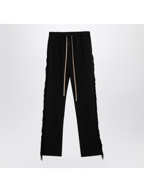 Fear of God Fear Of God Black Fringed Jogging Trousers Men