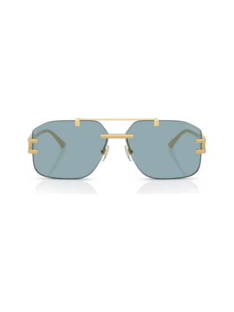 VERSACE Versace 0ve2275 Damier Plaque 100280 Oro Glasses