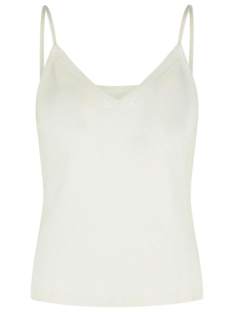 LISA YANG Lisa Yang 'NALA' Cream Cashmere Tank Top
