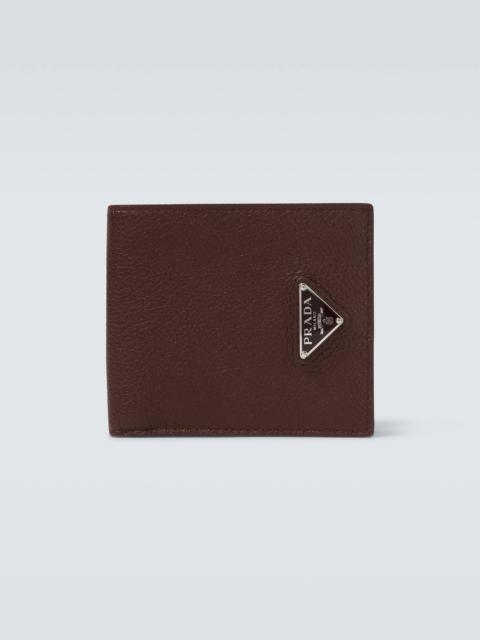 Prada Logo leather wallet
