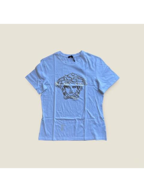 Versace Gold Foil Medusa Logo Womens T Shirt