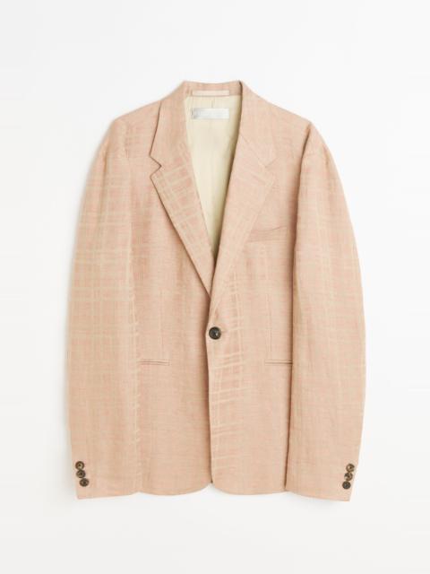Our Legacy Unconstructed Shinjuku Blazer Hammock Check Crumpled Linen