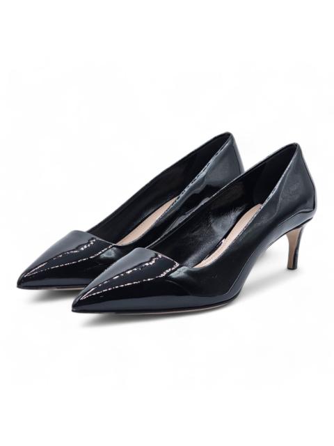 Miu Miu Basic Kitten Heel Pumps - Patent Leather - Black - 36 5.5US