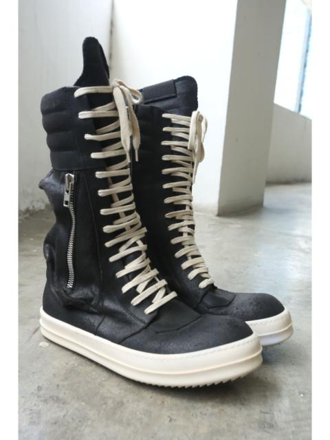 Rick Owens Rick Owens - S/S 16 - Blistered Leather Cargobasket Sneakers