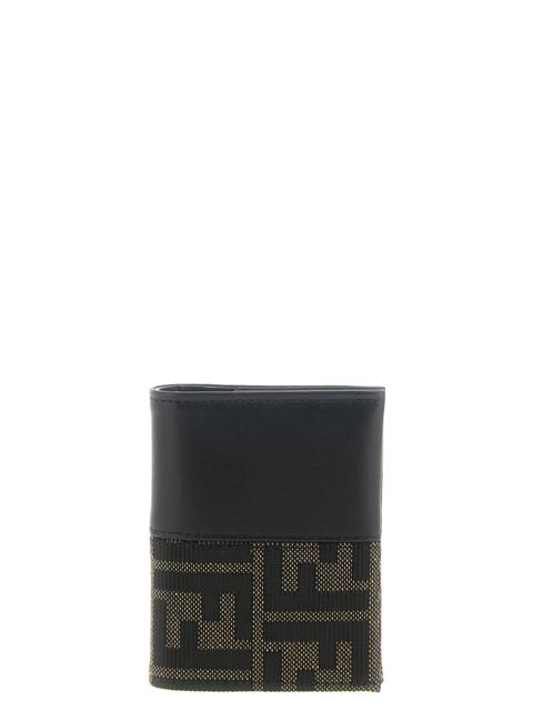 FENDI Fendi Men Ff Jacquard Bicolor Card Holder